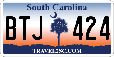 SC license plate BTJ424