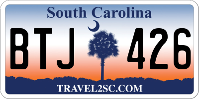 SC license plate BTJ426