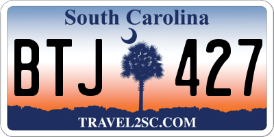 SC license plate BTJ427