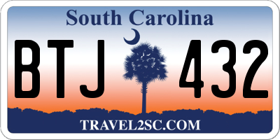 SC license plate BTJ432