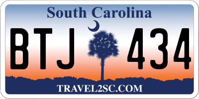 SC license plate BTJ434