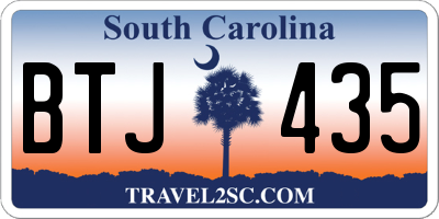 SC license plate BTJ435