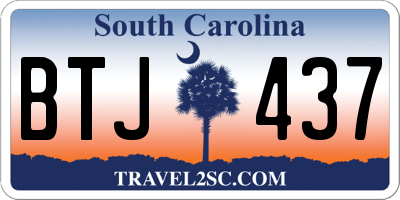 SC license plate BTJ437