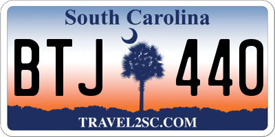 SC license plate BTJ440