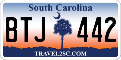 SC license plate BTJ442