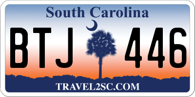 SC license plate BTJ446