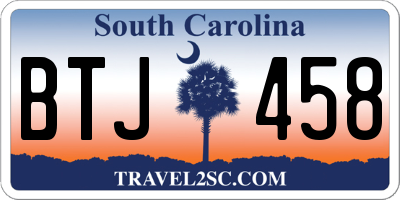 SC license plate BTJ458