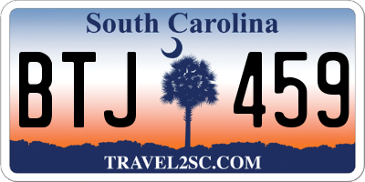 SC license plate BTJ459