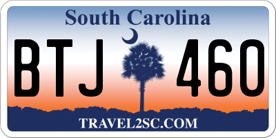 SC license plate BTJ460