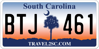 SC license plate BTJ461