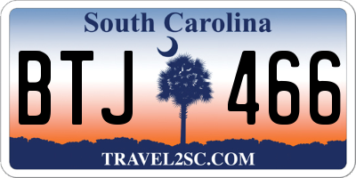 SC license plate BTJ466