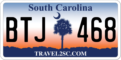 SC license plate BTJ468