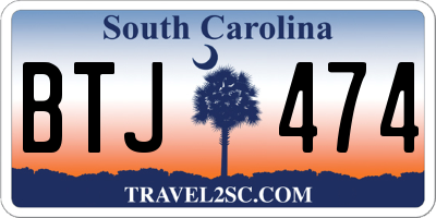 SC license plate BTJ474
