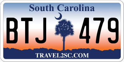 SC license plate BTJ479