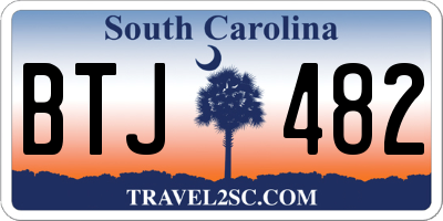 SC license plate BTJ482