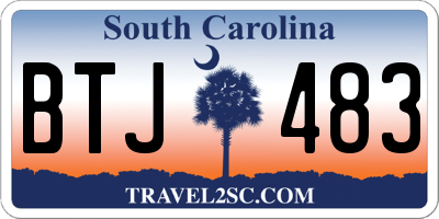 SC license plate BTJ483