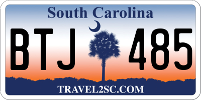 SC license plate BTJ485
