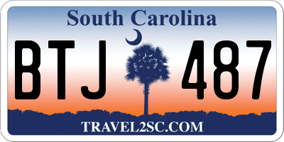 SC license plate BTJ487
