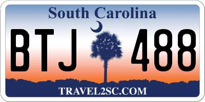 SC license plate BTJ488