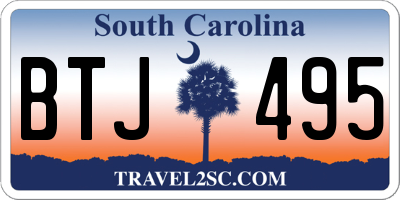 SC license plate BTJ495