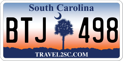 SC license plate BTJ498
