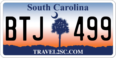 SC license plate BTJ499