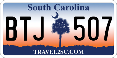 SC license plate BTJ507