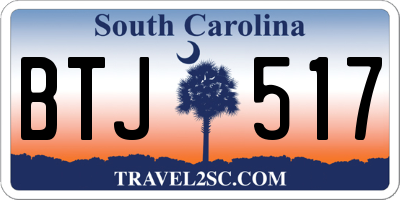 SC license plate BTJ517