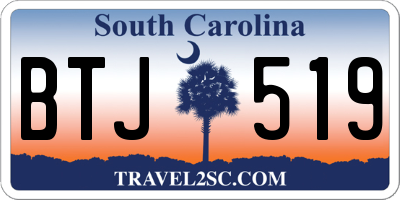 SC license plate BTJ519