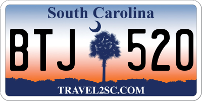 SC license plate BTJ520