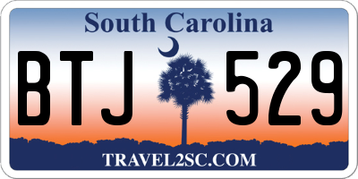 SC license plate BTJ529