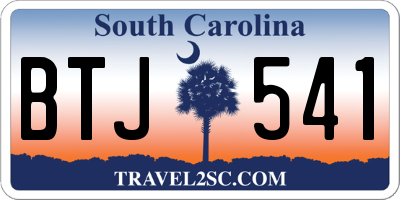 SC license plate BTJ541