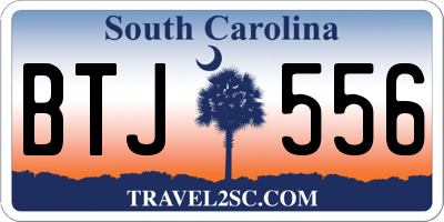 SC license plate BTJ556