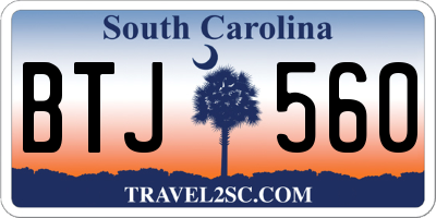 SC license plate BTJ560