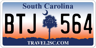 SC license plate BTJ564