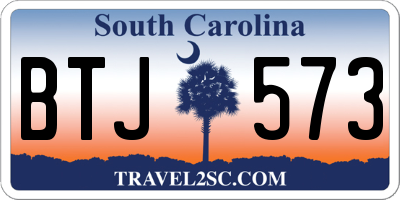 SC license plate BTJ573