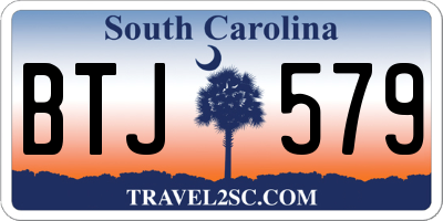 SC license plate BTJ579