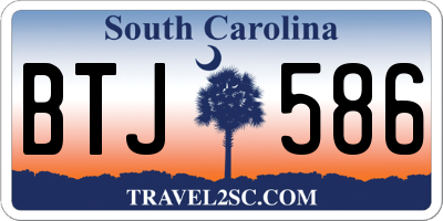 SC license plate BTJ586