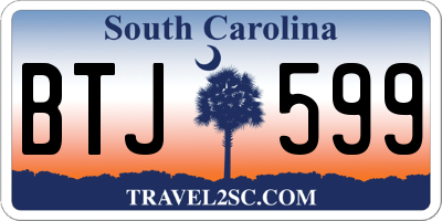 SC license plate BTJ599