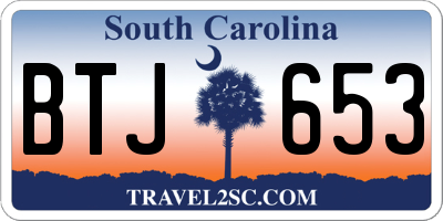 SC license plate BTJ653