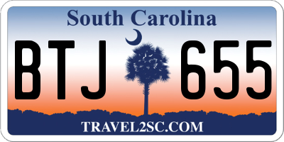 SC license plate BTJ655
