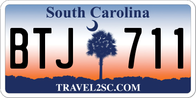 SC license plate BTJ711