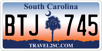 SC license plate BTJ745