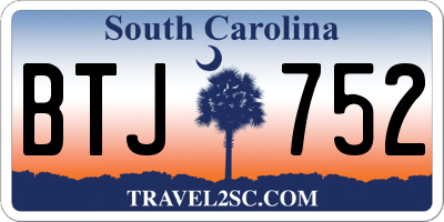SC license plate BTJ752