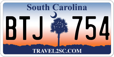 SC license plate BTJ754