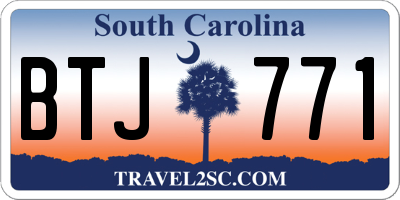 SC license plate BTJ771