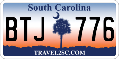 SC license plate BTJ776