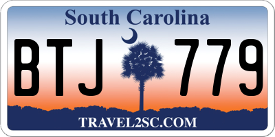 SC license plate BTJ779