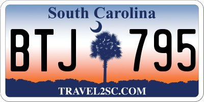 SC license plate BTJ795
