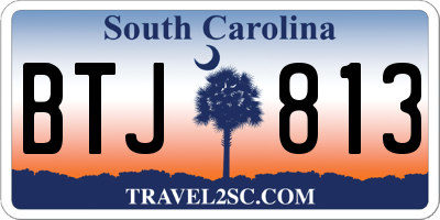 SC license plate BTJ813